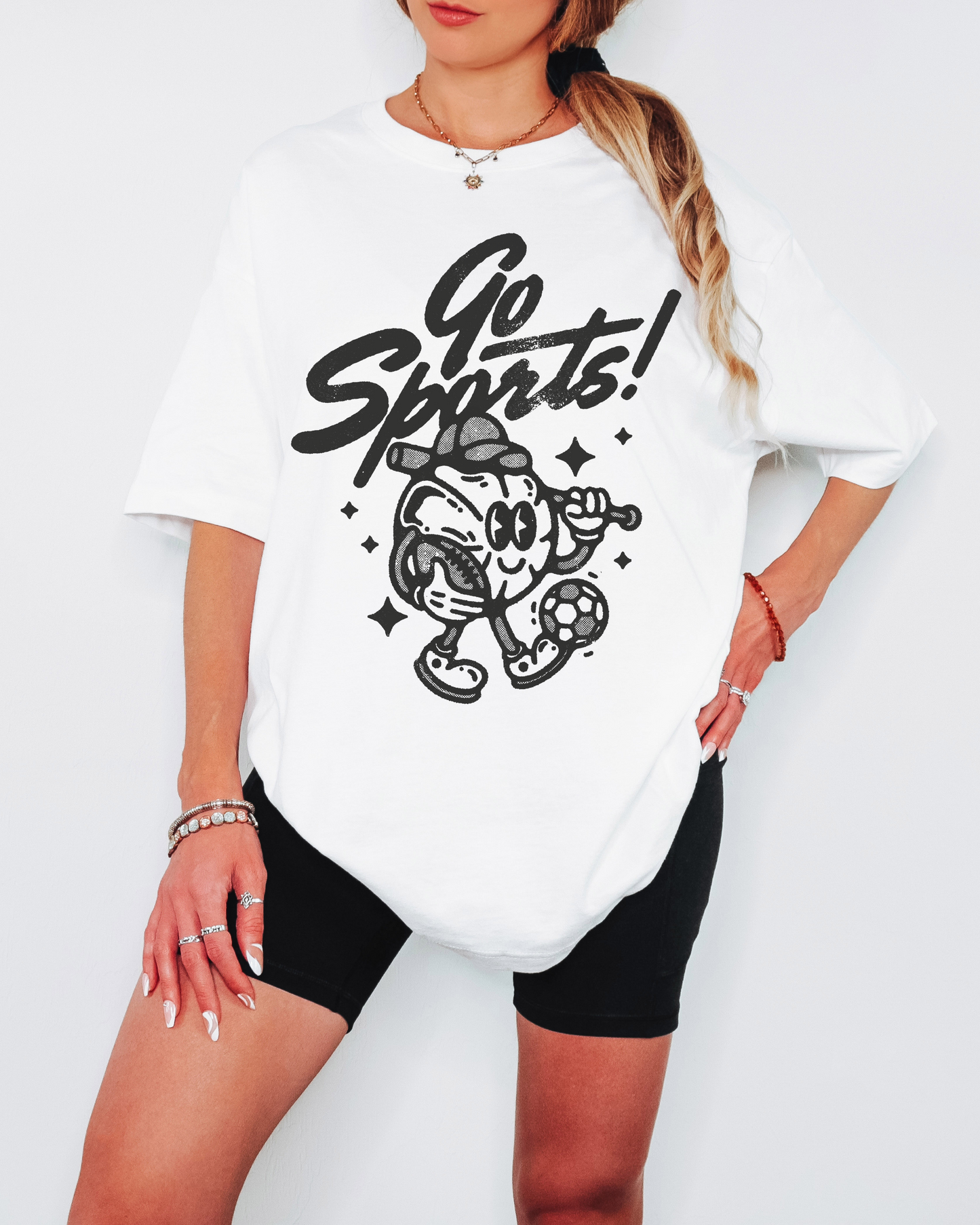 Go Sports! - Oversized Boxy Fan Tee