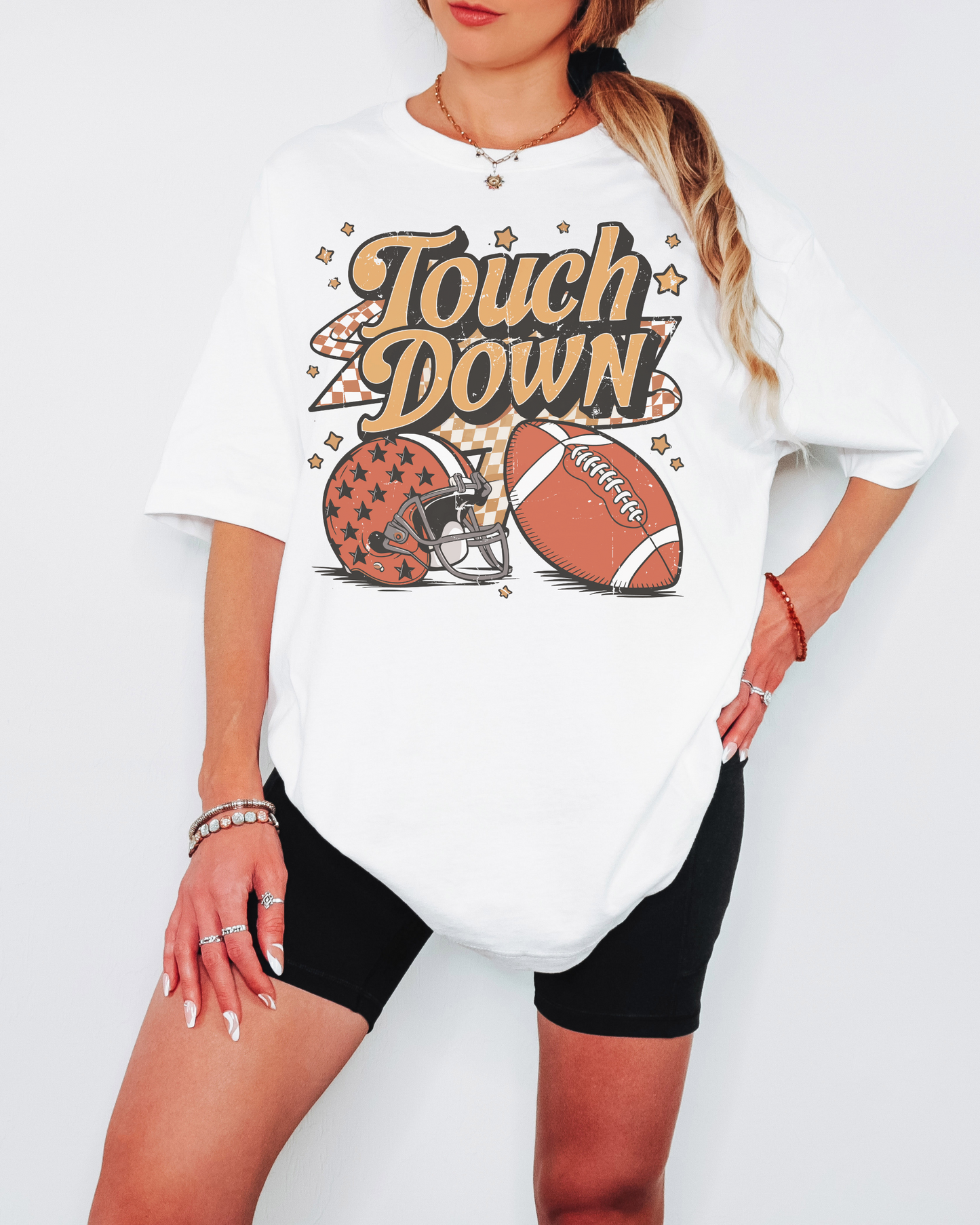 Touch Down! - Oversized Boxy Fan Tee