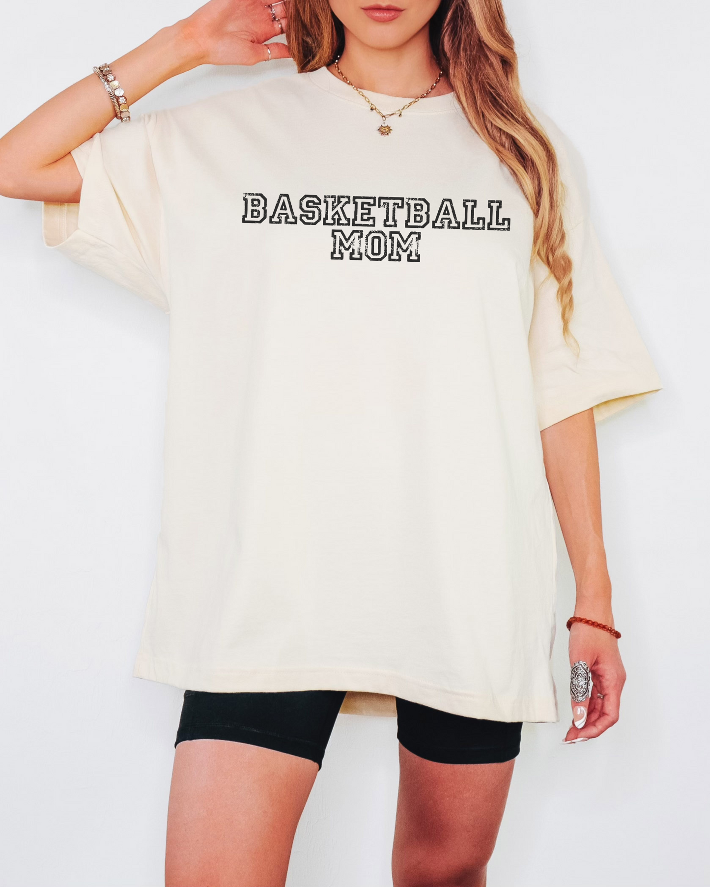 Basketball Mom - Oversized Boxy Fan Tee
