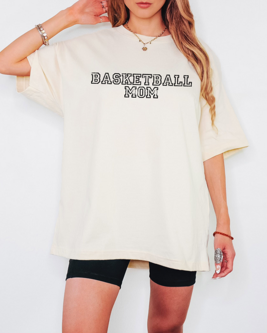 Basketball Mom - Oversized Boxy Fan Tee