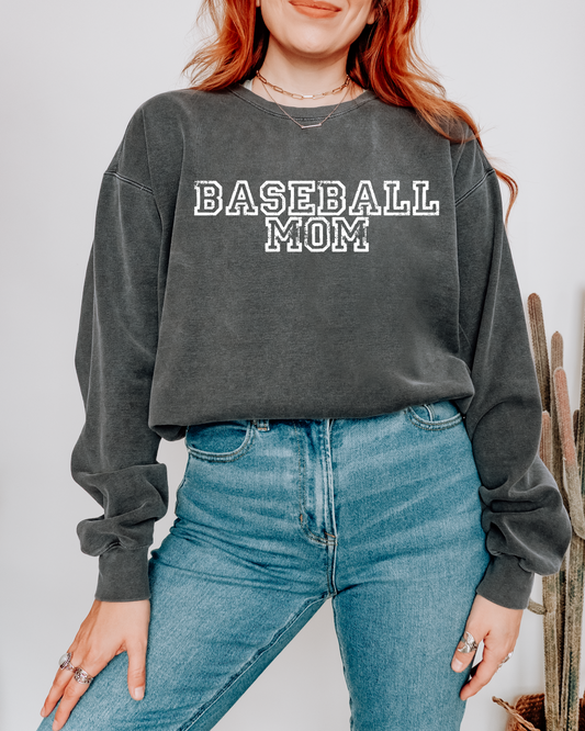 Baseball Mom - Comfort Colors FAN Sweatshirt