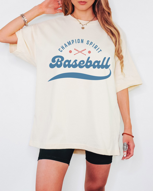 Champion Spirit Baseball - Oversized Boxy Fan Tee