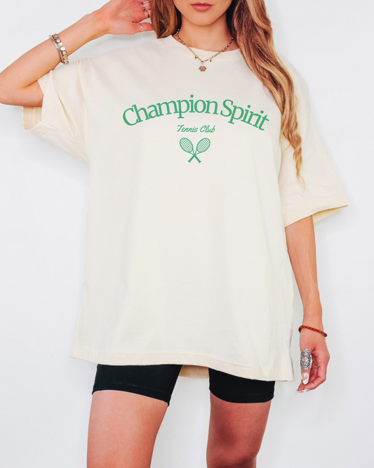 Champion Spirit Tennis Club - Oversized Boxy Fan Tee