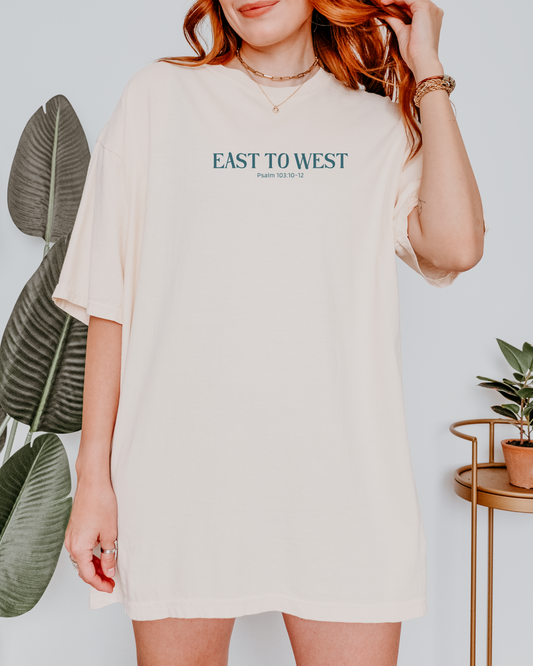 East to West - Comfort Colors Faith Tee