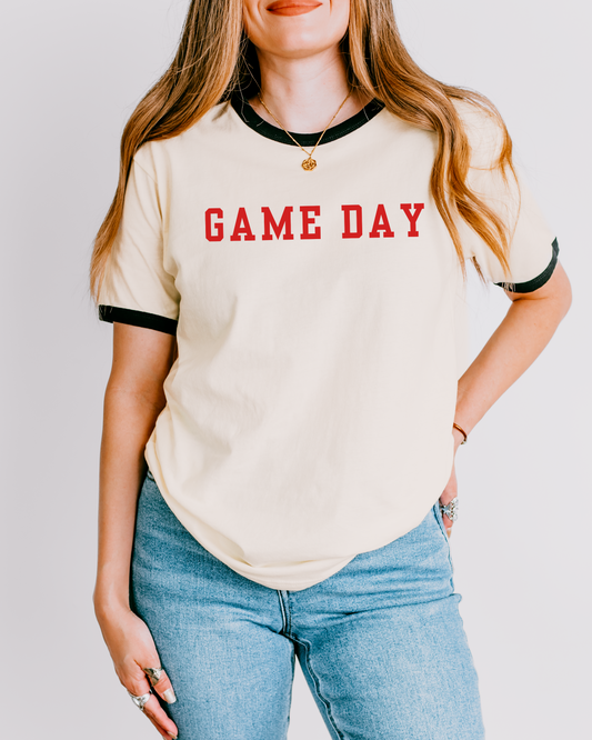 GAME DAY Cotton Ringer Tee