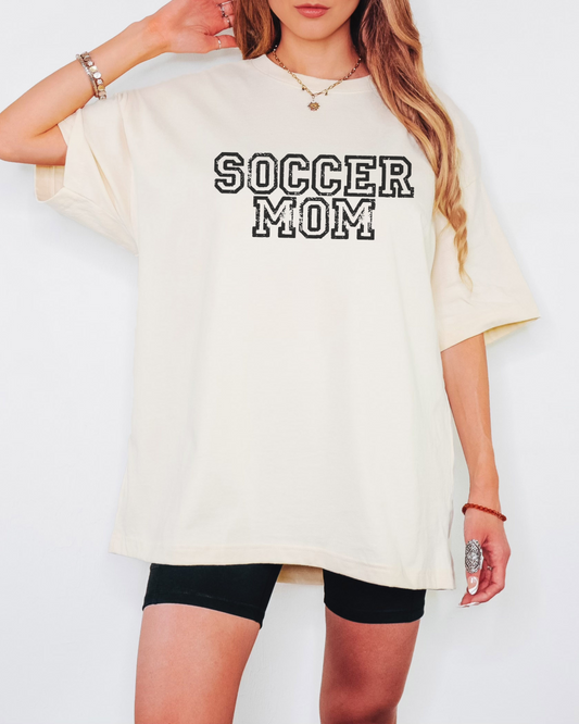Soccer Mom - Oversized Boxy Fan Tee